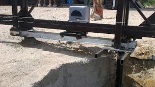 Купить сваи для ворот в Соль-Илецк. Заказать ворота на сваях под ключ от 22118 руб